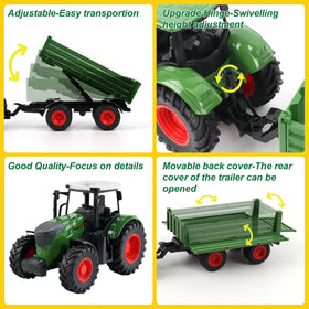Peagprav tractor with trailer enables realistic farm role-play adventures