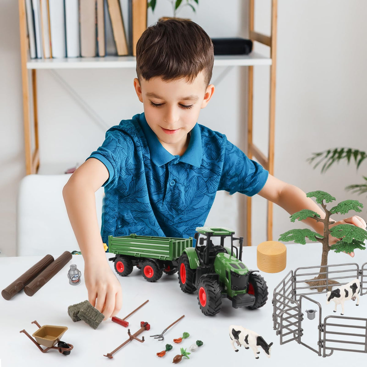 Peagprav farmer figure supporting role-play and farming tasks
