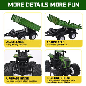 Peagprav RC trailer with cow and sheep figures for imaginative farm storytelling