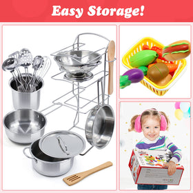 PEAINBOX 32-item kitchen set sparks imaginative role play for kids