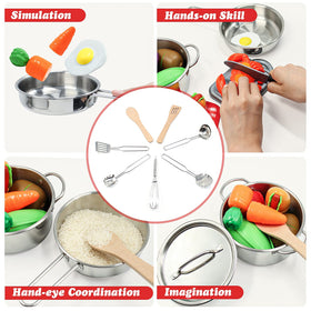 PEAINBOX play food that can be cut and peeled for realistic pretend cooking