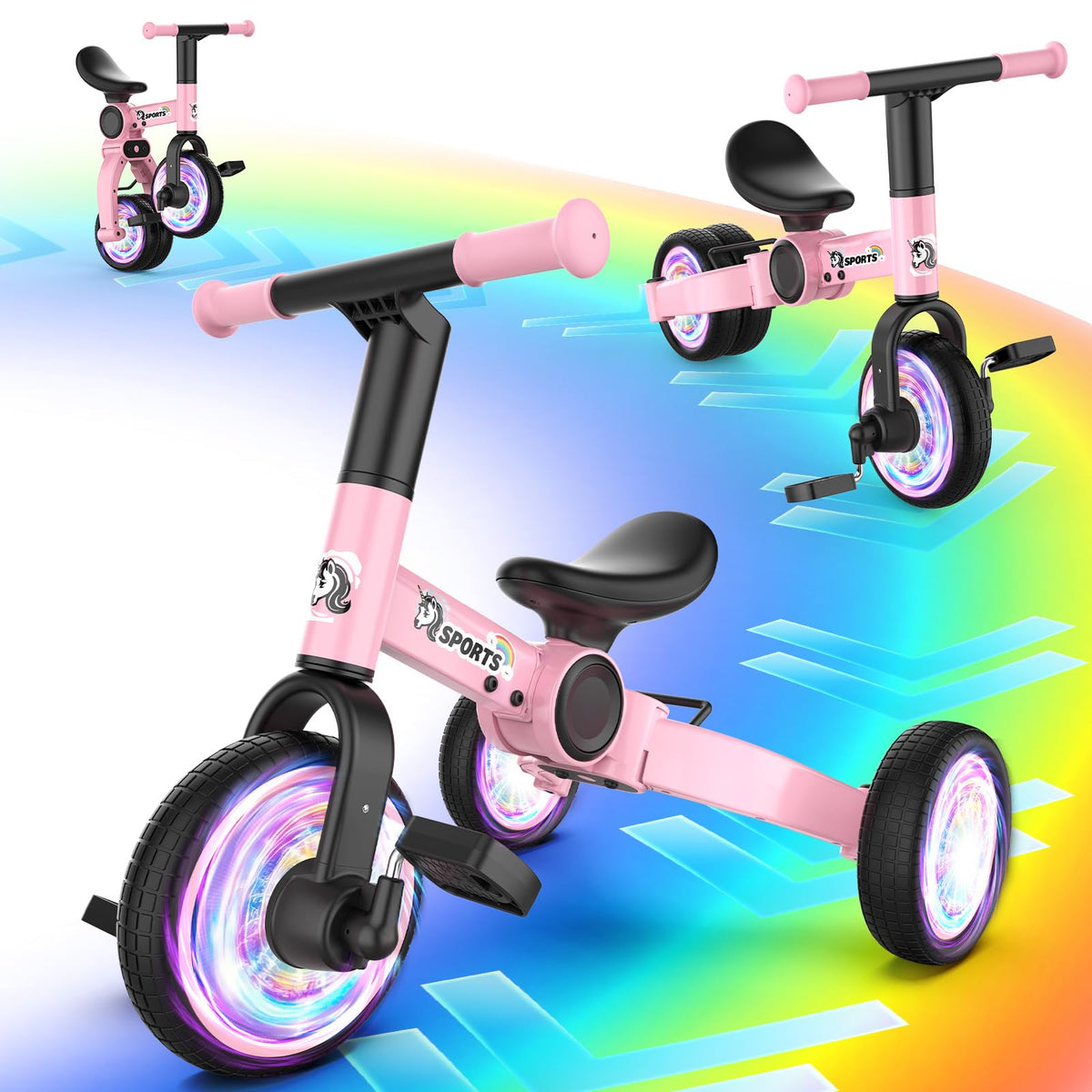 Peakalon 3-in-1 toddler balance bike main view for early riders.