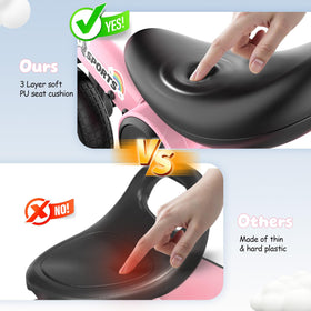 Peakalon thicker noiseless wheels cushion landings on any surface.
