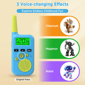 Peakeep kid walkie talkies orange-black, rugged in design for adventures