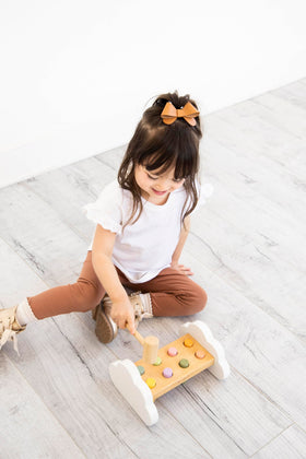 Pearhead hammer bench FSC-certified wood ensures durable, eco-friendly toy.