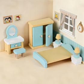 Peccvon bedroom set featuring wardrobe and dresser enhances dressing and arranging activities.