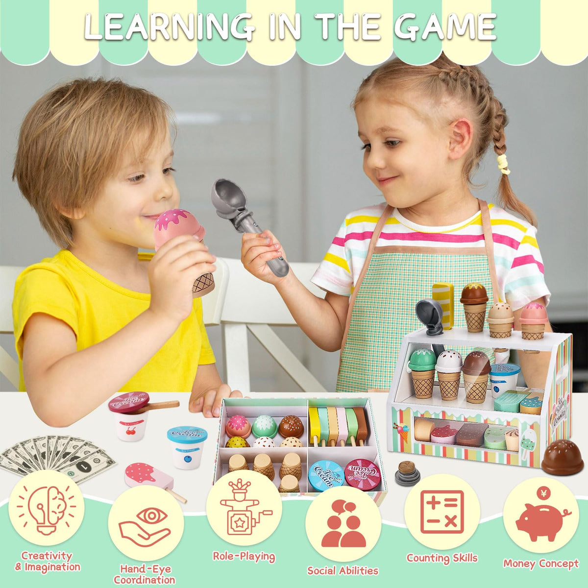 Peccvon wooden cups support serving roles and social sharing in play.