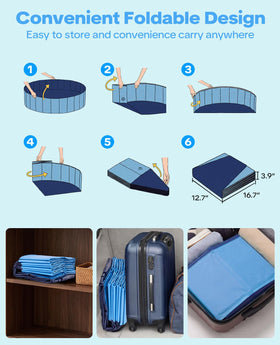 Pechfun easy setup folds flat for storage.