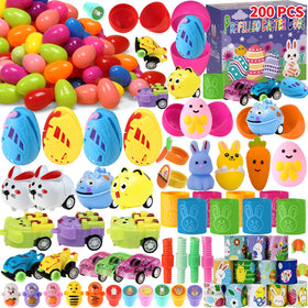 PECHOI Easter eggs with toy inside for instant fun during hunts and classroom prizes.