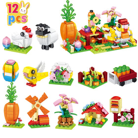Pefimt 12-in-1 farm well blocks foster imagination and fine motor skills.