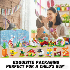 Pefimt chicken coop blocks encourage cooperative play and storytelling.