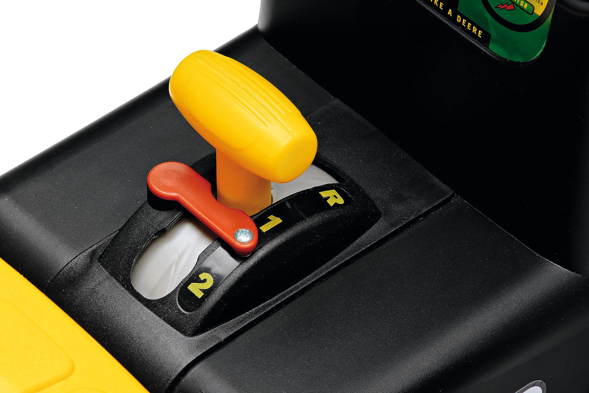 Peg Perego John Deere tractor with adjustable seat supports growing riders.