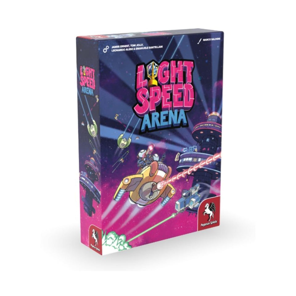 Pegasus Spiele Light Speed Arena box front for quick, social play sessions.