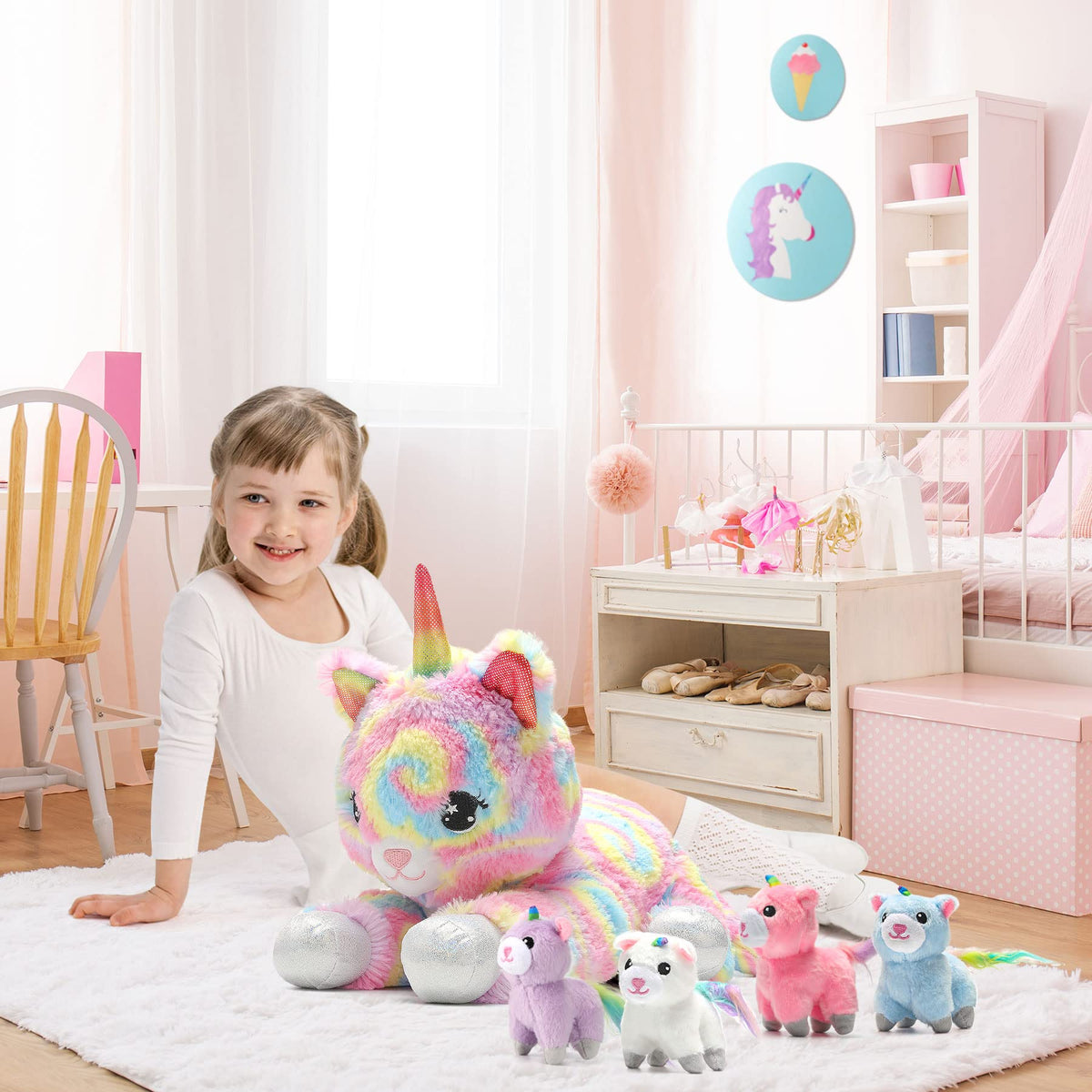 Pegmapri soft unicorn plush for cozy bedtime and gentle play.