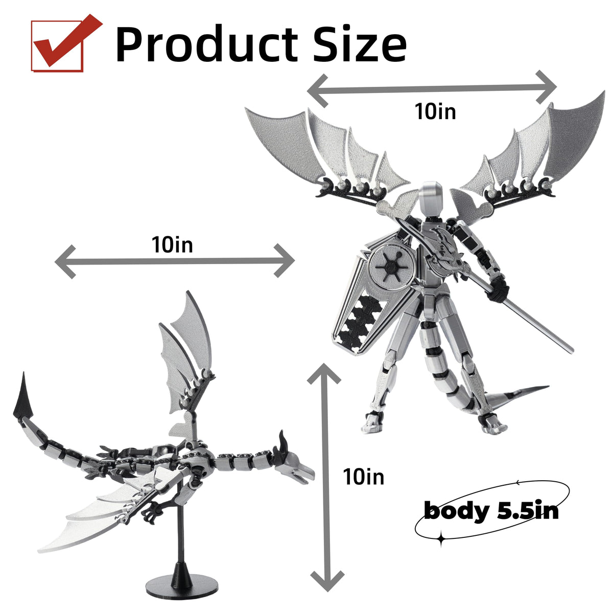 Pekuality dragon-man robot detail for display cabinets