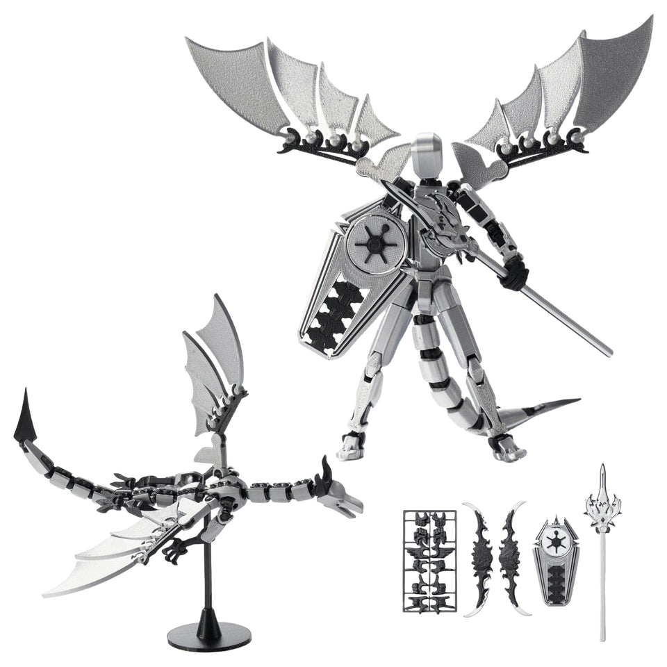 Pekuality T13 dragon-man assembly figure for dynamic desk display