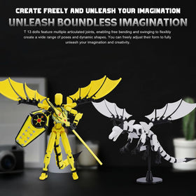 Pekuality T13 movable joints figure enables versatile action poses