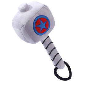 PELATOS Thor hammer plush pillow 11 inch, soft for bedtime cuddles.