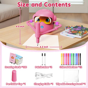 Peledic drawing robot built-in music adds delightful, screen-free focus.