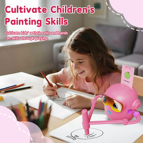 Peledic drawing robot color pens set enables vibrant, playful artwork.