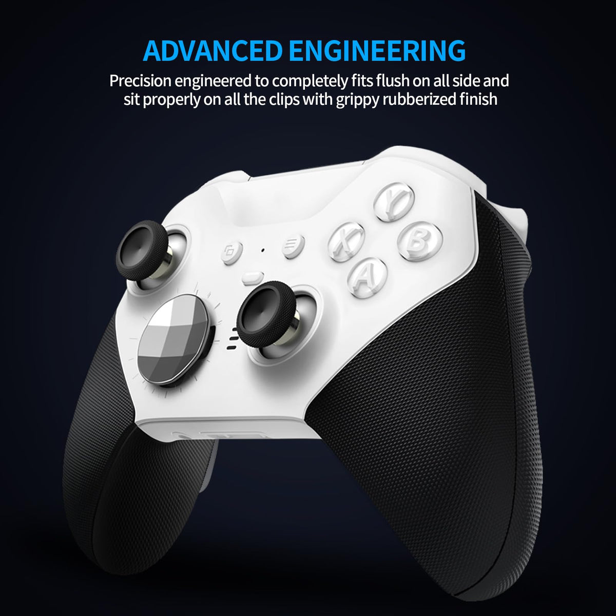 Pelidox white rubberized finish close-up highlights non-slip texture.