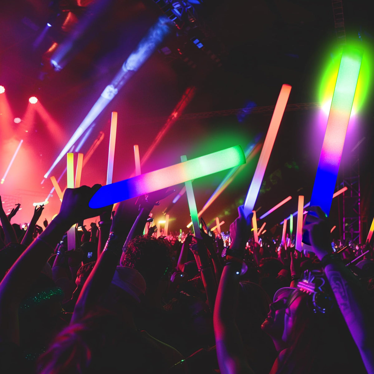 Pelreame foam glow sticks with slow flash mode for ambient moments.