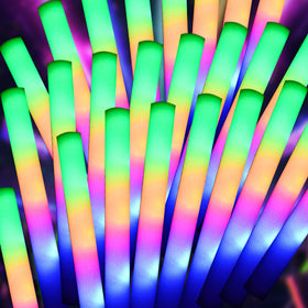 Pelreame LED foam glow sticks bundle for vibrant party lighting and lasting fun.
