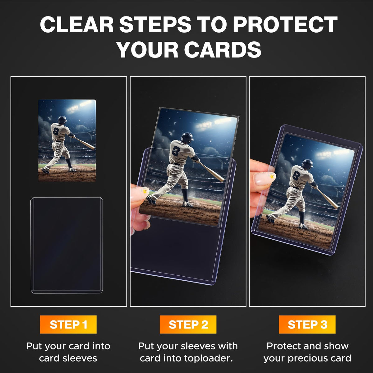 Pemocyny all-in-one card protection set for collectors and sellers.