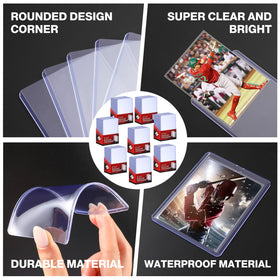 Pemocyny crystal-clear sleeves showcase artwork and autographs.