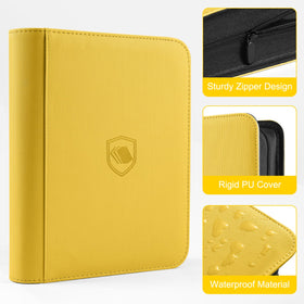 Pemocyny binder includes 100 top loaders ready to protect your collection.