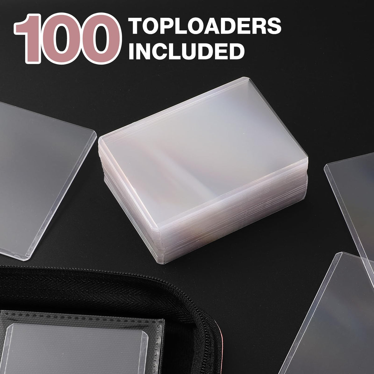 Pemocyny Toploader Binder features ringless double-sided viewing for quick browsing.