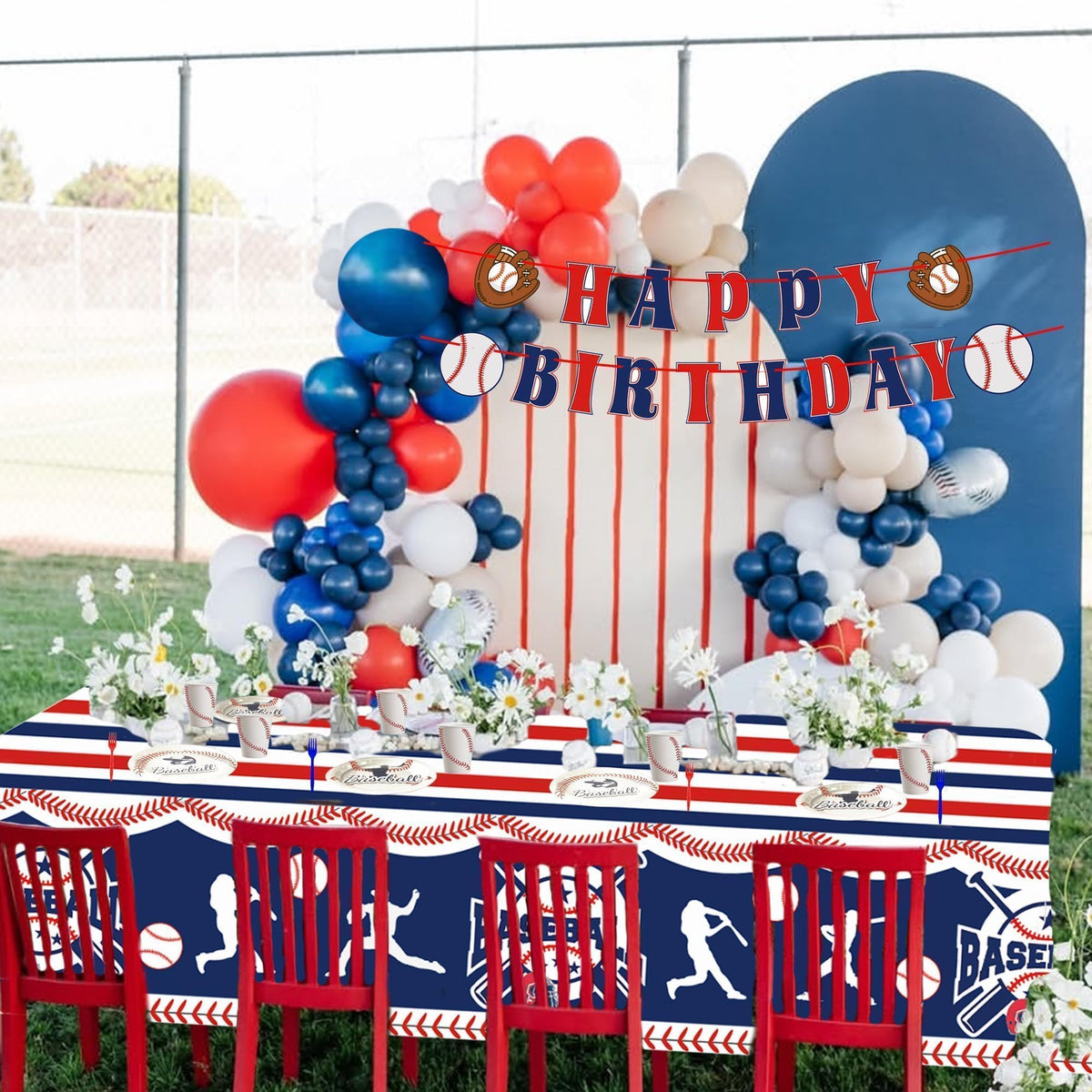 PEMOTYST baseball napkins help quick cleanup after tasty treats