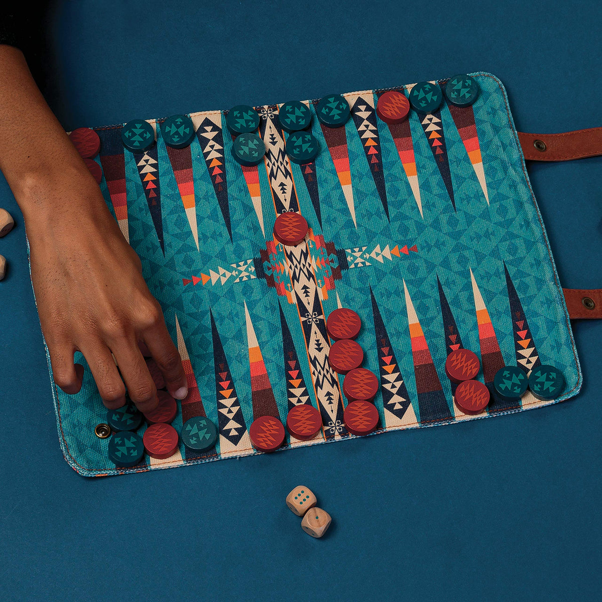 Pendleton backgammon heritage branding highlights craftsmanship.