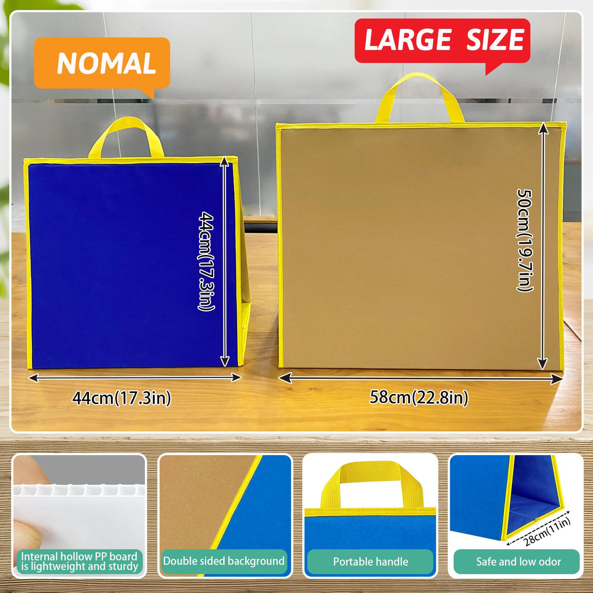 PENGFULL felt board on stand or wall for flexible classroom or home use.