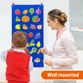 PENGFULL Felt Flannel Board wall-mount use for classroom displays.