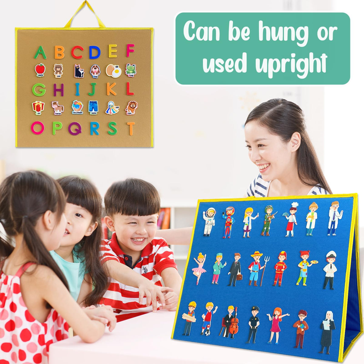 PENGFULL felt pieces easily attach and detach for interactive activities.