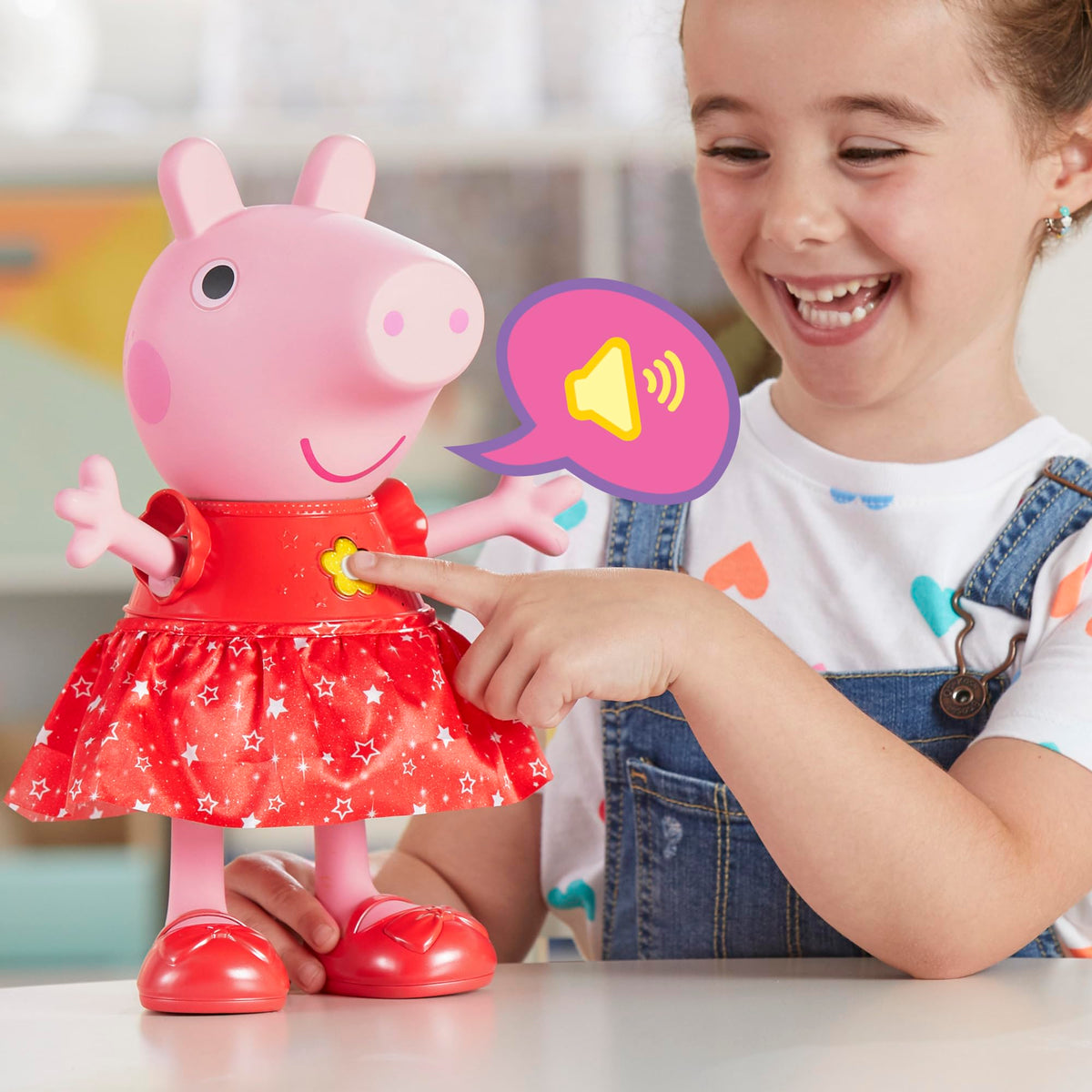 Peppa Pig 55+ sounds and reactions boost interactive play