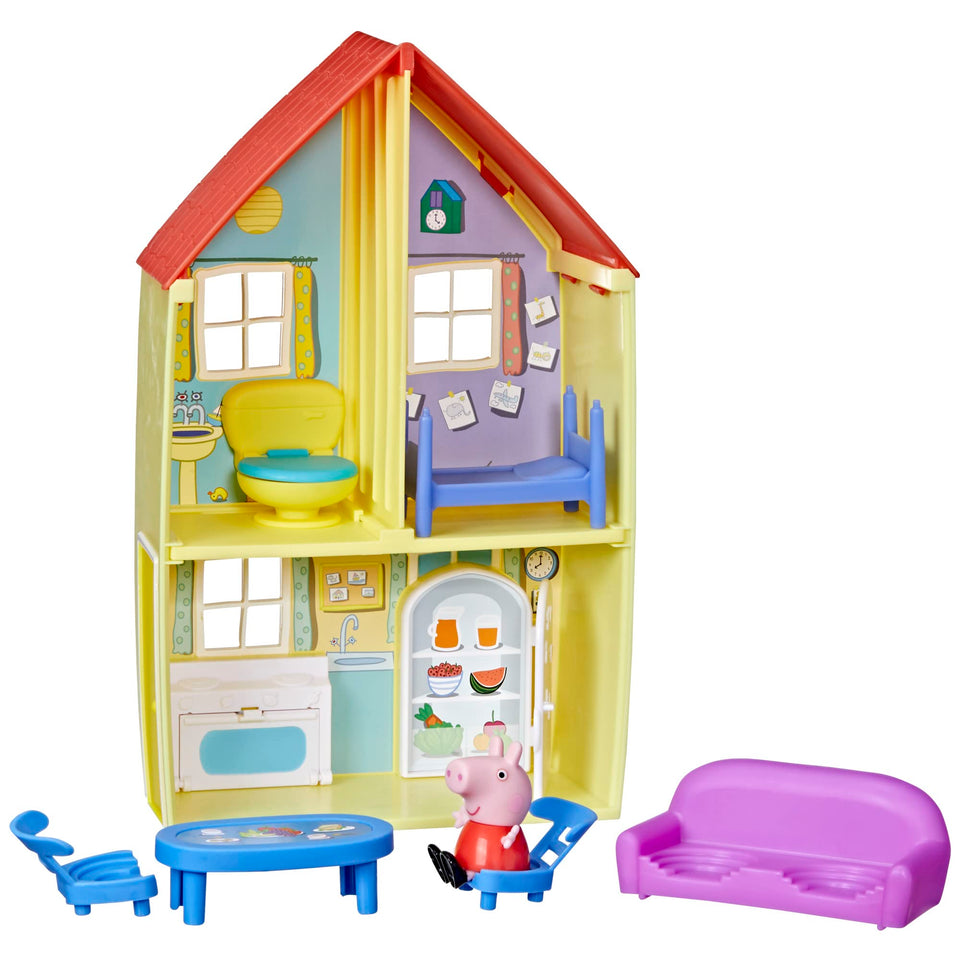 Peppa Pig family house playset with figure and accessories for imaginative storytelling