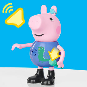Peppa Pig George arm movement activates mouth syncing for jokes.
