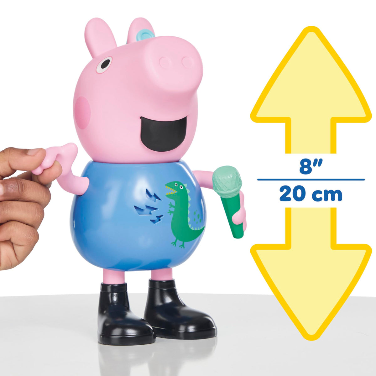 Peppa Pig George batteries included for immediate play.