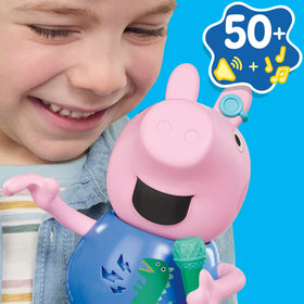 Peppa Pig George wearing a hearing aid design true to the show.