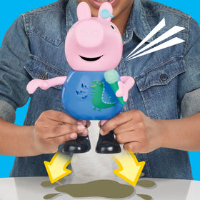 Peppa Pig George laughs and tells jokes for kids.