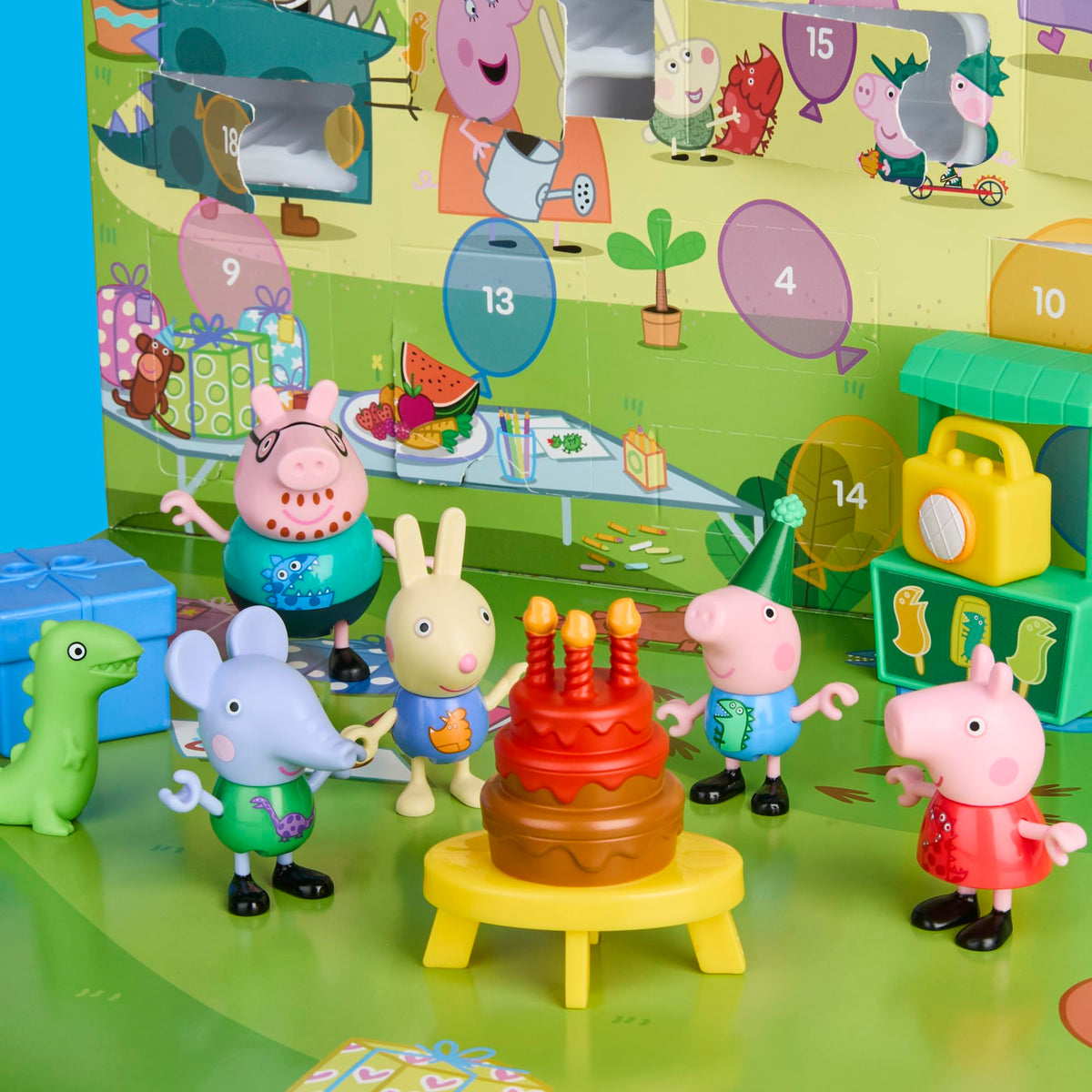 Peppa Pig George's 24-door countdown calendar suitable for Christmas and birthdays