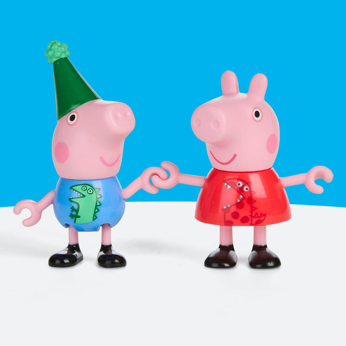 Peppa Pig George's calendar backdrop serving as an easy playmat base