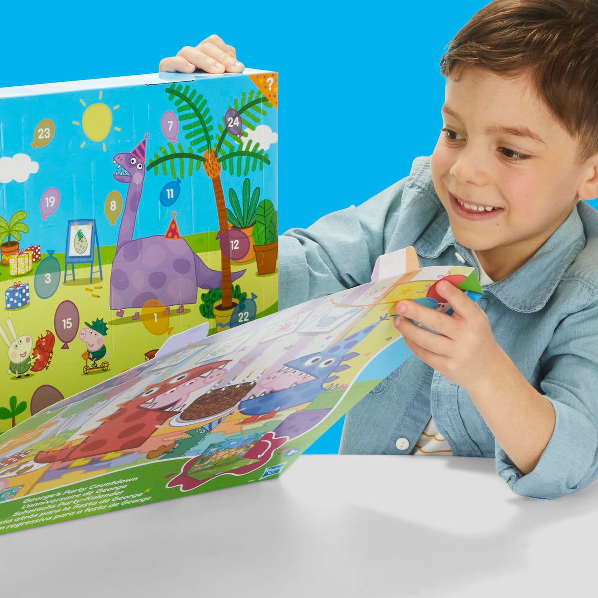 Peppa Pig George's figures shown for daily adventures and pretend play
