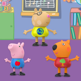 Peppa Pig Gerald Giraffe figure adds height to pretend play.