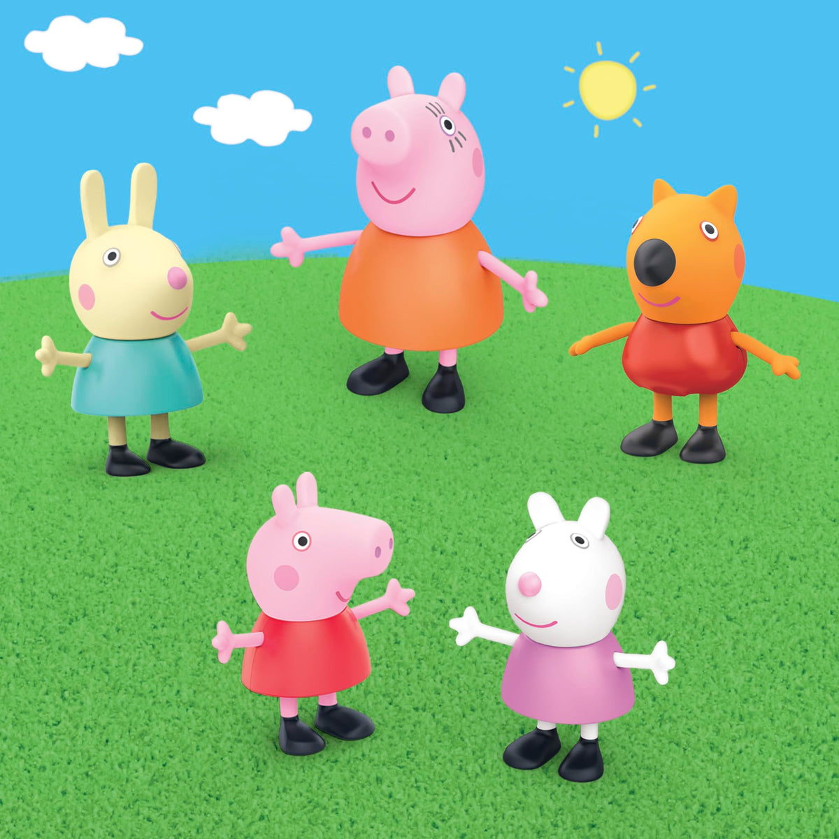 Peppa Pig little vehicle playset car supports quick, simple adventures at home or away.