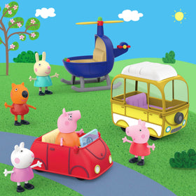Peppa figure Daddy Pig offers additional family roles for storytelling.