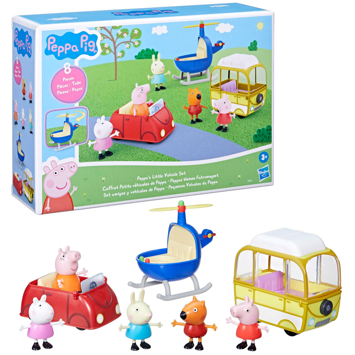 Peppa figure Rebecca Rabbit extends imaginative scenarios and mixes with others.