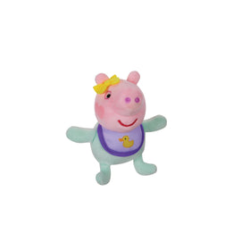Soft fabric and classic Peppa styling promote comforting hugs.